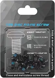 Bike Rotor Bolts - Disc Screw Kit, Brake Disc Screws, Stainless Bolt Set | 4.33x2.76 inches Bicycles Rotor Mount Screws, Steel Fixing, Replacement During Ride