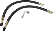 X AUTOHAUX 1 Set 90 Degrees Copper Tire Valve Extension with Flexible Plastic 300mm Tyre Valve Stem Extender for Car Motorcycle RV Truck Bike