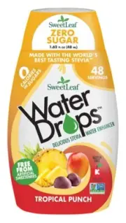 Sweet Leaf - Tropical punch Water drops (1.62 FL OZ) -2PK-