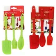 Silicone Spatula Set Non-Stick Brush Spoon Spatulas with Anti-Scalding Handle