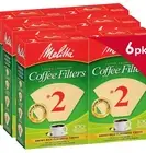 Melitta #2 Cone Coffee Filters, Unbleached Natural Brown (Pack of 6) 600 Total.