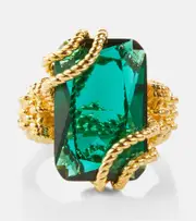 [Zimmermann] Zimmermann Zimmermann Bloom embellished ring M green