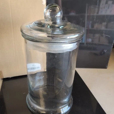 1.4 Gal Glass Apothecary Jar with Ball Lid 7X14 Inch Canister Thick Glass