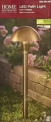 Home Decorators "Contemporary" Low Voltage LED Path Light - Brass wBronze Finish
