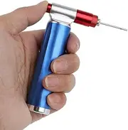 Mini Manual Portable Aluminum Emergency CO2 Inflator Pump for Bicycle Quick & Easy Presta and Schrader Valve Compatible Bicycle Tire Pump
