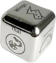 Food Dice - Date Night What for Dinner Decision Dice for Couples - Meal Dice Food Decider Date Night Idea Romantic for Valentine's Day Birthday