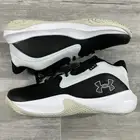 Under Armour Lockdown 7 Black Brun Basketball Shoes 3028512-002 Mens Size 10.5