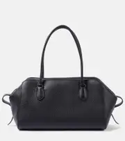 [The Row] The Row Blake leather shoulder bag One Size black