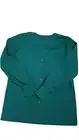 Scrubs EWC Snap Front Long Sleeve Top SWUFDC HG Green Size Womens X Small