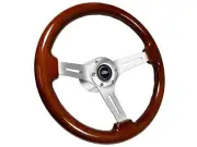 1994-04 Ford Mustang SN95 Fox 4 6-Bolt Mahogany Wood Sport Steering Wheel Kit (for: Ford)