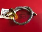 LPG GAS HOSE PIGTAIL CARAVAN HANDWHEEL POL 5/16 INV FLARE 450MM BBQ JAYCO