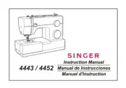 SINGER Heavy Duty 4452 Sewing Machine Operation Instruction Manual PDF printed