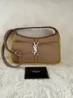 Saint Laurent 5 À 7 ECONYL® Beige/ Yellow Shoulder Bag