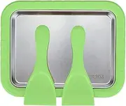 Perfk Ice Cream Maker DIY Smoothies Creative Fun Instant Gelato Pan Freezing Yogurt Maker for Freezing Yogurt Sorbet Household, Green