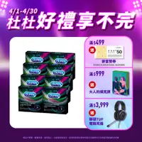 在飛比找PChome24h購物優惠-【Durex杜蕾斯】雙悅愛潮裝衛生套3入x8盒(共24入)