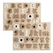 Creative Beginning Chalkboard-Based Uppercase & Lowercase Alphabet Puzzles