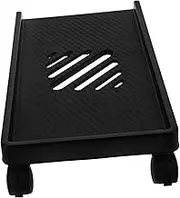 CAXUSD Pc Stand Wheels Movable CPU Holder Desktop Tower Stand Computer Host Bracket Pc Riser