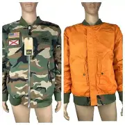 Alpha Industries L-2B Flex Jacket Flight Reversible Orange Light Woodland Camo