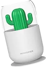 HOLIDYOYO Humidifier Cool Plants Indoor Maintains Portable for Mini-shaped Small Bedroom Mist Plastic White