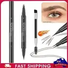 Curved Eyebrow Pen Eyebrow Pencil, Brow Pencil 2-In-1 Dual-Ended Microblading A+