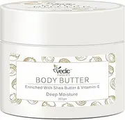 Body Butter Enriched With Shea Butter & Vitamin E 200Gm Deep Moisturizing For Dry Skin & All Day Moisture Lock For All Skin Types & Healing Stretch Marks 100% Organic