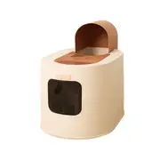 Enclosed Cat Litter Box Spacious Cat Poop Basin Cat Toilet House Litter Pan