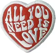 Antrix All You Need is Love Iron On Sew On Inspired Patch for Kids,Teens, Adult