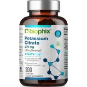 biophix Potassium Citrate 275 mg with BioPerine 300 Veggie Capsules