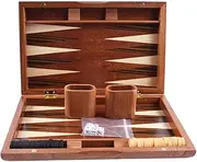 Guohetuk Backgammon Set, Travel Size, Entertainment, Lightweight for Adults and Classic Backgammon Game for Family Toy Training, Style B