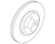 Genuine Mini Disc Brake Rotor Front Left 34-10-6-884-001 (for: Mini)