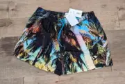 $225 Mens PS Paul Smith Summer Palm Tree Print Swim Shorts Trunks XL
