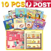 10PCS Quiet Book Montessori Educational Learning Sensory Kids Gifts Toddler Toys