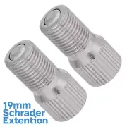 2pcs 19mm Schrader Valve Extension Tube Bicycle Car Accessory Tyre Adapter Part