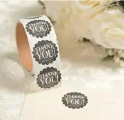 Wedding Thank You Stickers, Seals for Invites Favors & Thank You Note ~ 100pc