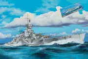 Model Ship Of War to Build Model Kit Mounting Vittorio Veneto