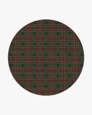 245' Round | Machine Washable Runner Rug | Kid & Pet Friendly | Indoor Rug | Piper Plaid Burgundy & Green Rug | Ruggable