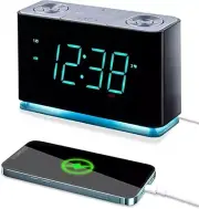 Emerson SmartSet Alarm Clock Radio with Bluetooth Speaker Charging Station USB
