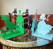 Balvi Metal Librarian, Fairytale, Jurassic Dinosaur Bookends