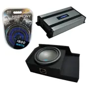 Fit 99-06 Chevy Silverado Ext Cab Alpine S-W12D4 Single 12 Sub Box HA-A800.1 Amp