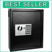 Metal Wall Mount 40-Key Digital Key Cabinet with Programmable Combination Lock