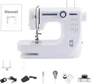 12 Stitches Sewing Machine, Mini Electric Sewing Machine, Double Thread Sewing Machine, Multifunctional Home Sewing Machine, Portable Sewing Machine for Beginners