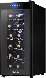Devanti Wine Cooler 12 Bottle Thermoelectric Fridge Storage Chiller