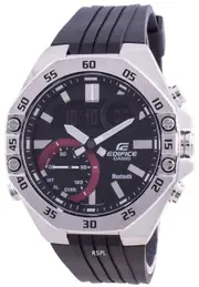 Casio EDIFICE World Time Bluetooth Mobile Link Alarm ECB-10P-1A 100M Mens Watch