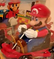 Super Mario, Racing Kart 64, with remote control mechanism, new, unused, [Rare]