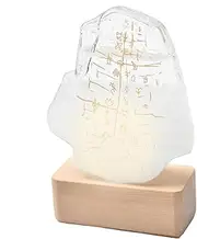 Forecast Glass Bottle - Storm Glass Bottle, Oracle Pattern Bottle | High Value Luminous Base Weather Forecast Bottle, New Water Drop Shaped Glass Barometer for Home Officee Desktop Decoration