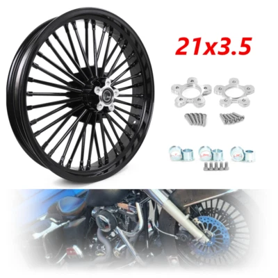 21" 3.5" Fat Spoke Front Wheel for Harley Touring Street Electra Glide FLHTCU