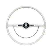 Steering Wheel Kit, SILVER/GREY, Stock Design, Fits VW 1962-1971 T-1 Beetle/Bug, (for: Volkswagen)