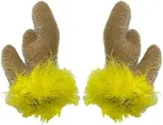 Christmas Antlers Helmets | Plush Antlers Decoration - Motorcycle Hard Hat Accessories Cute Decorations For Snowboarding Commuting, Travel, Adults Kids, Skiing