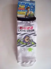 Toy Story Socks Boys Size 6-8.5 Buzz Lightyear Disney Pixar Low Cut New