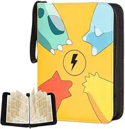 Blissora Trading Card Binder, Trading Card Folder with 400/900 Pockets, Card Sleeves Album for Soccer, Sports, Game, Business, Photos, TCG (Yellow 1, 900 Pockets)